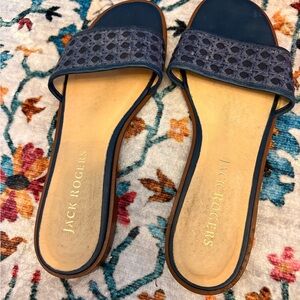 Jack Rogers Navy Slide Sandals